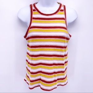 Madewell Multicolored Striped Tank Top Size Small